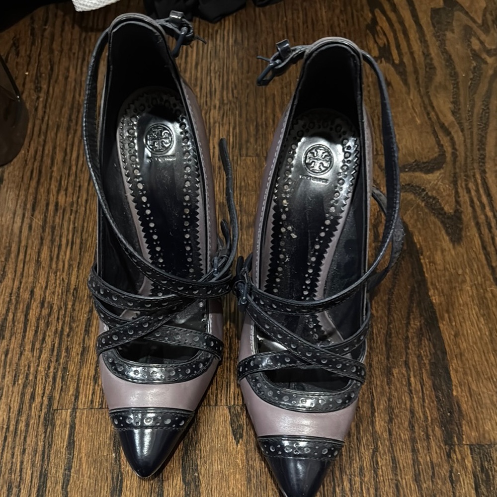 Tory Burch navy and Gray Women's Shoes